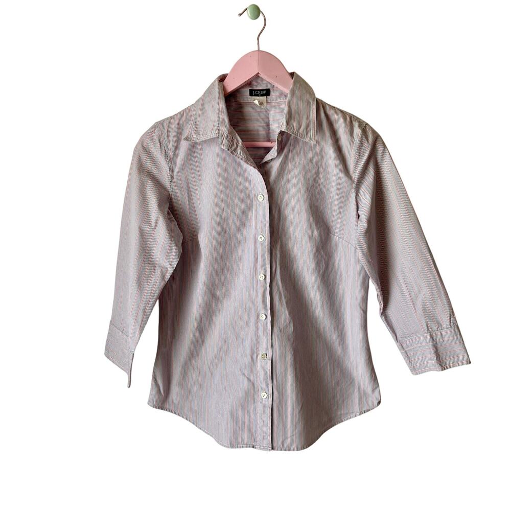 J. Crew Striped Button-Down Shirt Size Medium